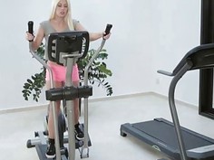 Euro blonde Jessie Volt enjoys an anal workout